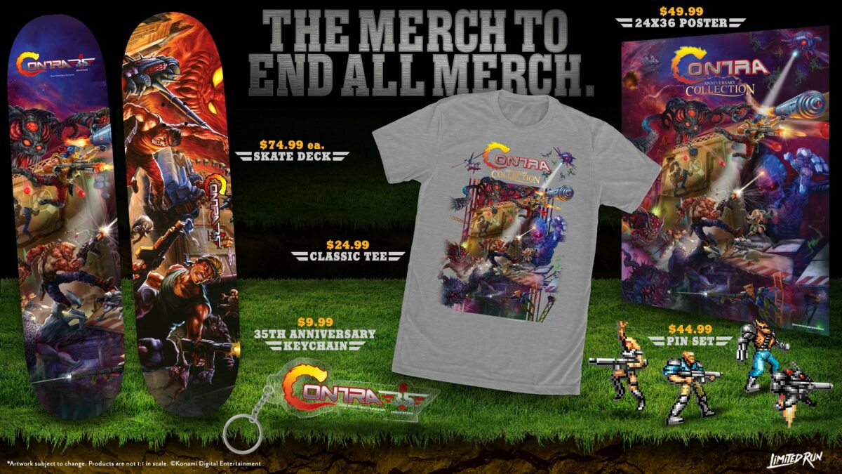 Limited Run Games Shows Off Contra Anniversary Collection Merch Line