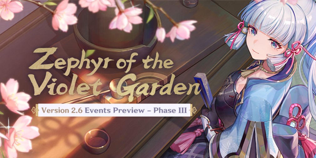 Genshin Impact releases a sneak peak at the third phase of events coming with v2.6 Zephyr of the Violet Garden