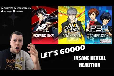 Persona 3 Portable | Persona 4 Golden & Persona 5 Royal PC & XBOX INSANE REACTION - Gamer..