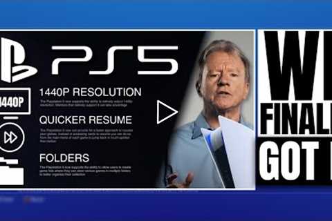 PLAYSTATION 5 ( PS5 ) - PS5 1440P UPDATE OFFICIAL ! / FOLDERS / QUICK RESUME / GAME LISTS / PARTY U…
