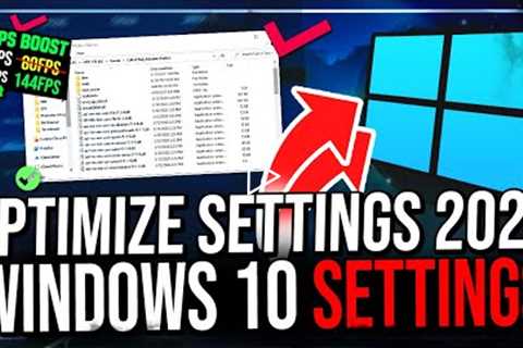 How to Optimize Windows 10 For GAMING & Performance in 2022 The Ultimate GUIDE (Updated)