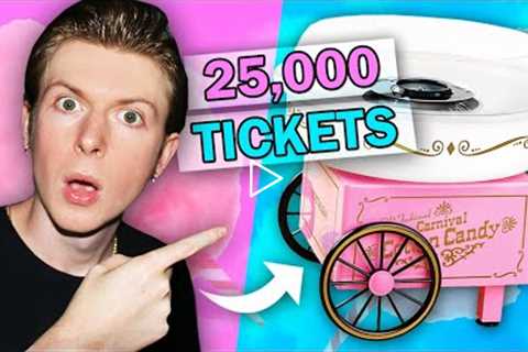 Can I Win a Cotton Candy Machine at the Arcade? (25,000 Tickets)