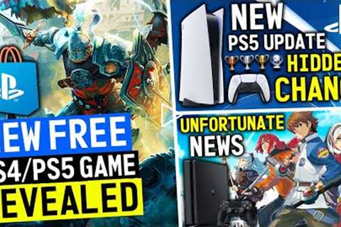 NEW Free PlayStation Game REVEALED, Latest PS5 Update HIDDEN CHANGE + New PS4 JRPG Unfortunate News