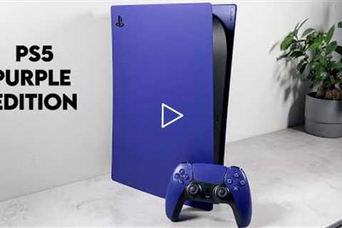 Customising My PS5: The PlayStation 5 Purple Edition!