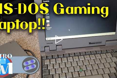 Setting up an MS-DOS & Windows 95 Laptop for Retro Games - Toshiba Tecra 500cdt