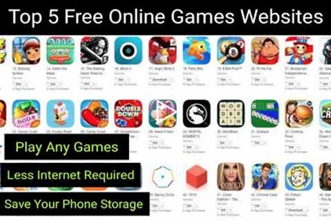 Top 5 Free Online Game Website | Play Any Games You Want In Mobile And Pc | 2022