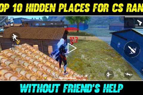 BEST HIDDEN PLACES IN CLASH SQUAD IN FREE FIRE | CS RANK PUSH TIPS AND TRICKS | CLASH SQUAD RANK