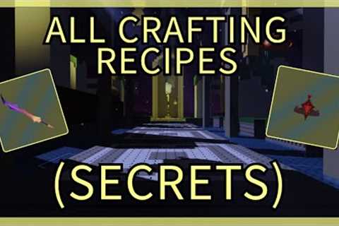 ALL CRAFTING RECIPES (SECRETS) in Shadovis RPG