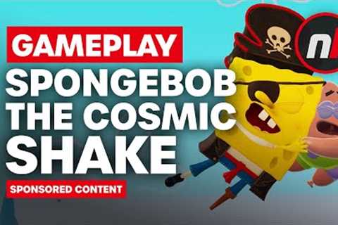 SpongeBob's a Pirate in The Cosmic Shake On Nintendo Switch