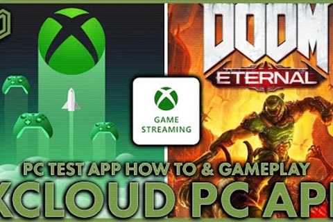 How To Setup Xcloud ( Game Streaming ) PC Test App - Impressive 8min of Doom Eternal Gameplay