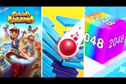 Stack Ball 3D vs Subway Surfers vs Cube 2048 Gameplay - Android iOS Gameplay