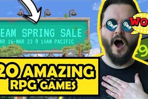 Steam Spring Sale 2023! 20 RPG GAMES With Amazing Discounts! Best Steam Deals!