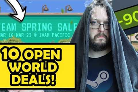Steam Spring Sale 2023! 10 OPEN WORLD Games with great Discounts! Best Steam Deals!