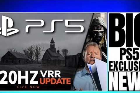 PLAYSTATION 5 ( PS5 ) - NEW WEIRD PS5 UPDATE LIVE NOW! / 120HZ VRR GAME UPDATE / NAUGHTY DOG CONFIR…