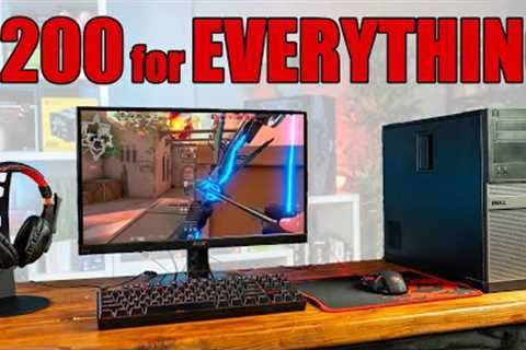 $200 Full PC Gaming Setup and How to Upgrade It Over Time!