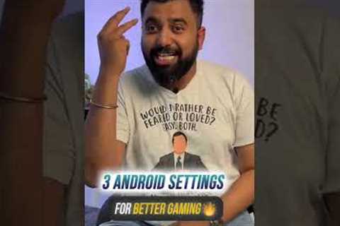 3 Android Settings for Better GAMING 🔥