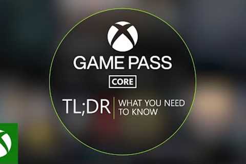 Introducing Xbox Game Pass Core