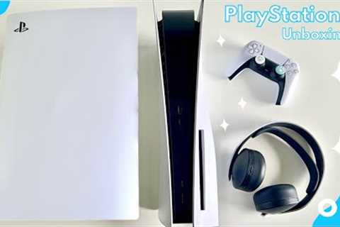 PS5 Unboxing 🎮 + PS5 Accessories, Setup, And Accessories 💙