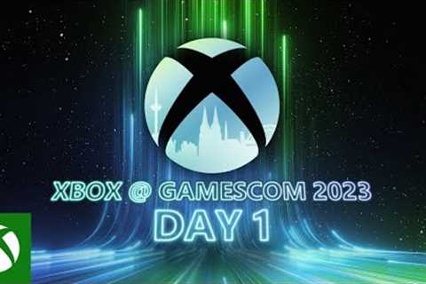 [Audio Description] Xbox @ gamescom 2023: Live From the Showfloor Day 1