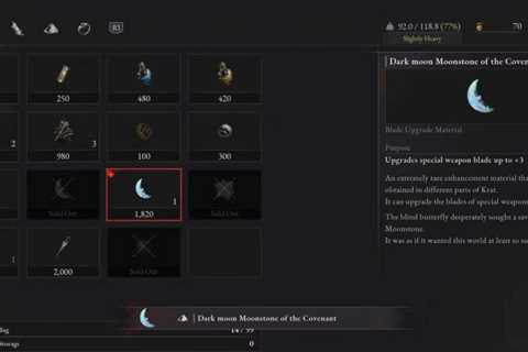 Lies of P Dark Moon Moonstone of the Covenant: How to Get it