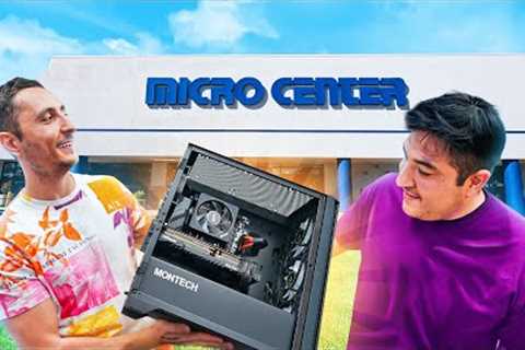 I Surprised a Subscriber from Microcenter - PC Build Challenge!