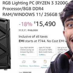 15,000/-RS PC From AMAZON! 🔥 Gaming + Editing PC Build From Online Parts ⚡️60FPS Gaming
