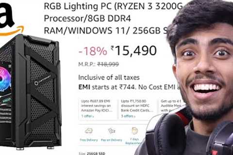 15,000/-RS PC From AMAZON! 🔥 Gaming + Editing PC Build From Online Parts ⚡️60FPS Gaming