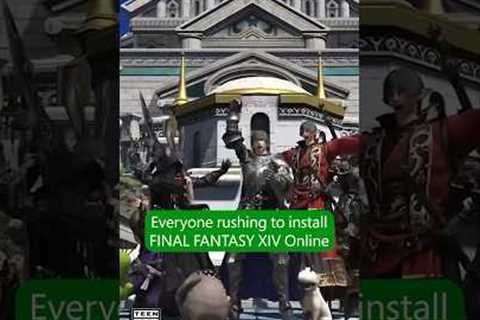 Everyone rushing to install FINAL FANTASY XIV on Xbox, which btw is available today