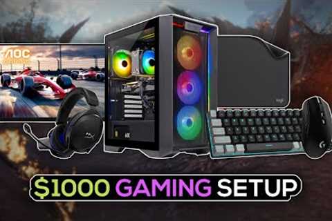 Best PC Gaming Setup Under $1000! - From PC To Accessories!