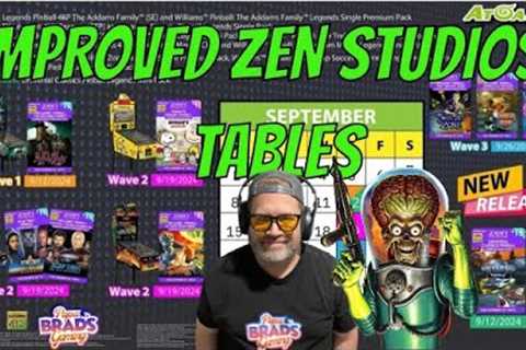 AtGames The Release Calendar For The IMPROVED Zen Studios Tables!