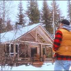 Abandoned Off Grid Cabin Trapped in Snowstorm – No Food, No Heat, Wolves Outside