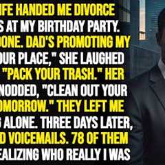 Wife Handed Me DIVORCE PAPERS AT MY BIRTHDAY PARTY. My Revenge Made Her PANIC Call 78 TIMES