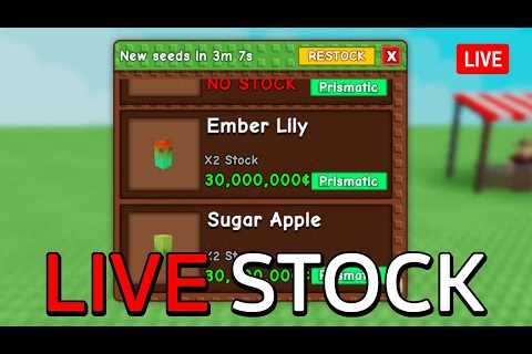 Live 🔴 | GROW A GARDEN NEW STOCK AND TRADE 24/7!