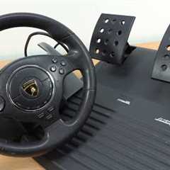 RARE .. Lamborghini Playstation 2 Arcade Racing Wheel Solution By Atomic