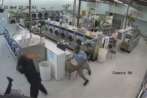 Man attempts to attack woman at laundromat, but good Samaritans step in to help